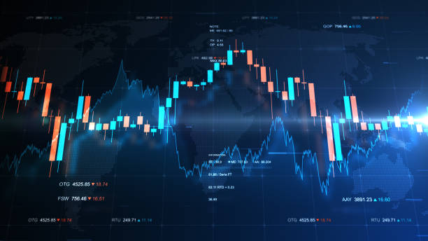 broker report economics texture for globe business concept.
